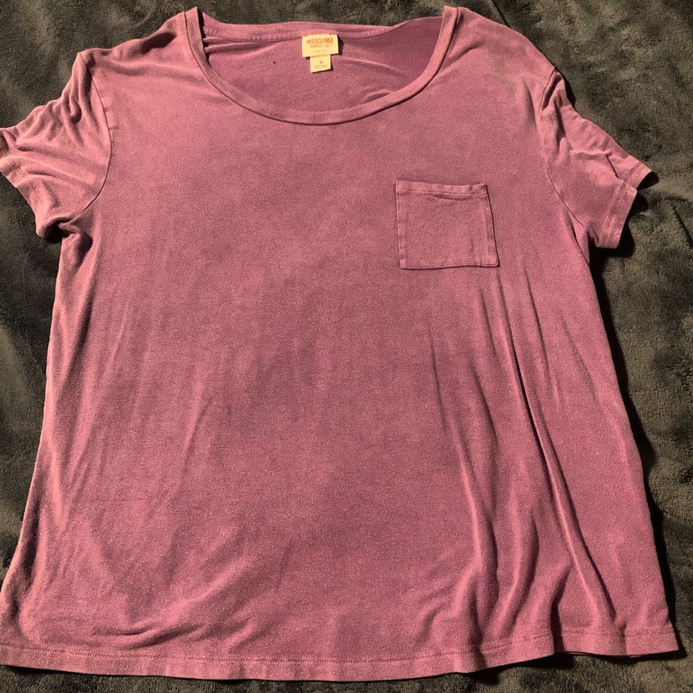purple pocket tee